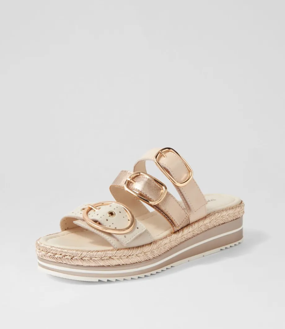 Abbas Almond Multi Slides<DJANGO & JULIETTE Fashion