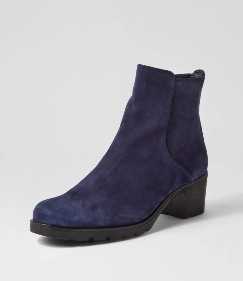 Agnes Marine Suede Chelsea Boots<GABOR Fashion