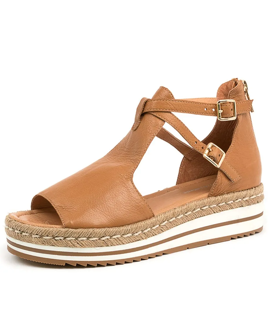 Alexys Dk Tan Leather<DJANGO & JULIETTE Store