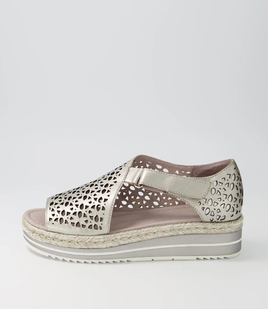 Alkiet Argento Argento Rope Leather Espadrilles<DJANGO & JULIETTE Best Sale