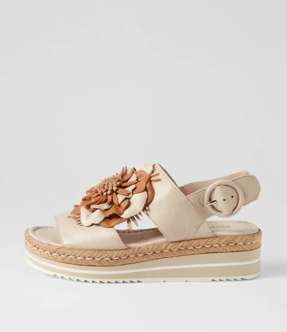 Amare Almond Natural Multi Leather Espadrilles<DJANGO & JULIETTE Cheap