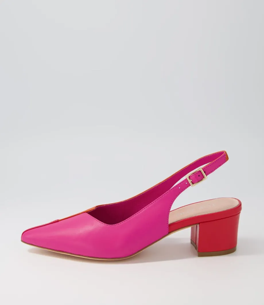 Amedeo Fuchsiaorange Multi Heels<TOP END Discount