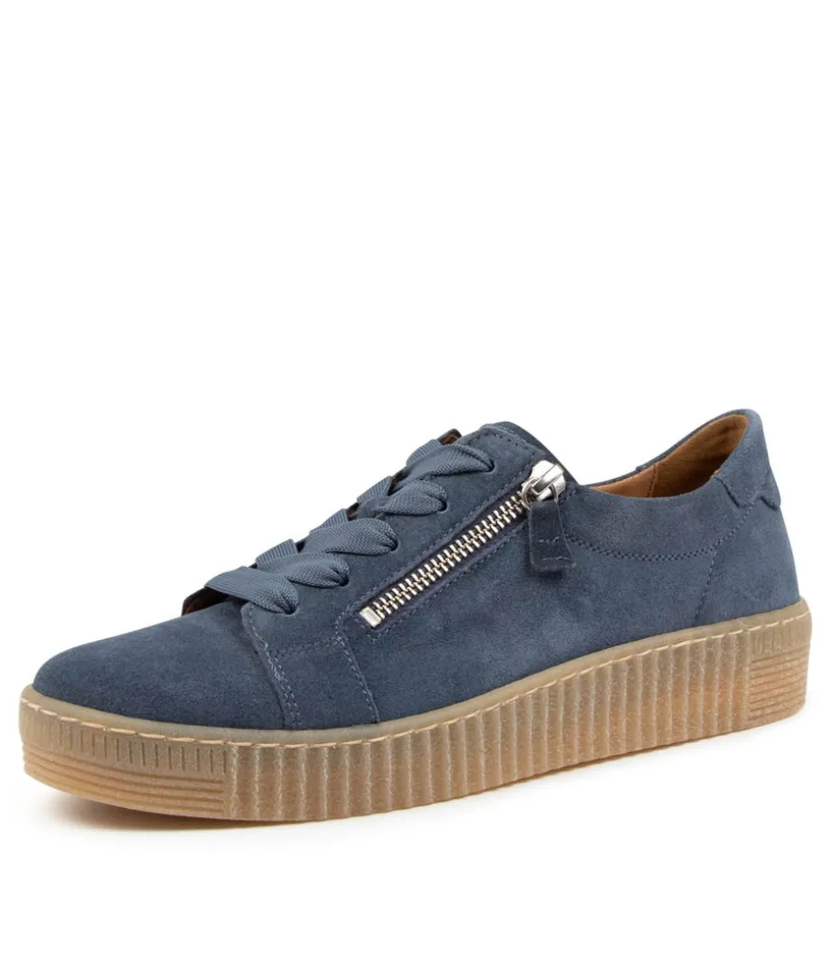 Amelia Blau Suede<GABOR Best Sale