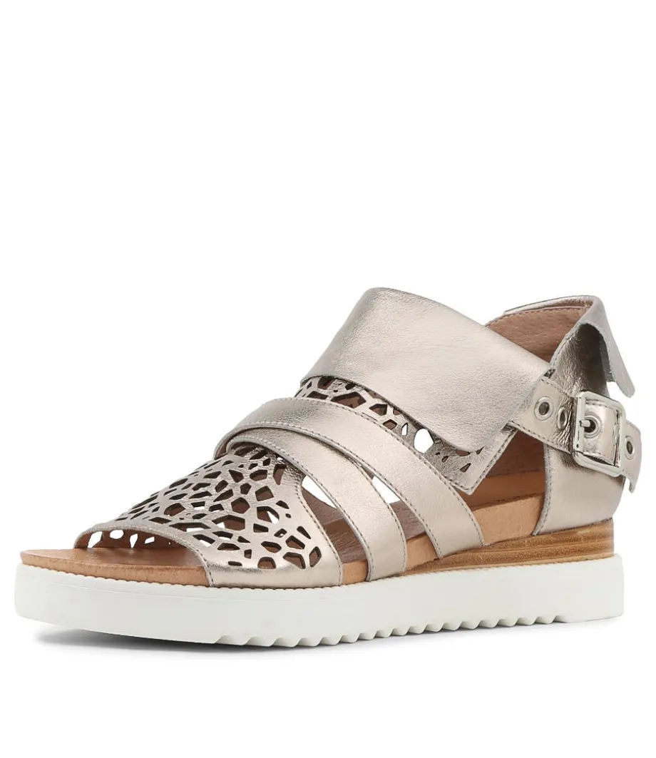 Ammar Platino Leather Sandals Ws<DJANGO & JULIETTE Clearance