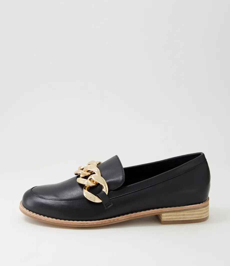 Ampard Black Leather Loafers<DJANGO & JULIETTE Flash Sale