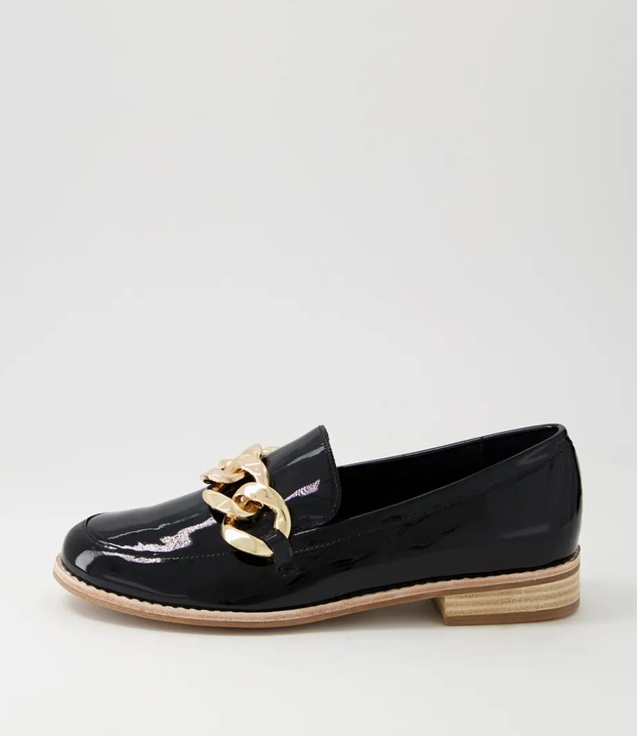 Ampard Black Patent Leather Loafers<DJANGO & JULIETTE Cheap