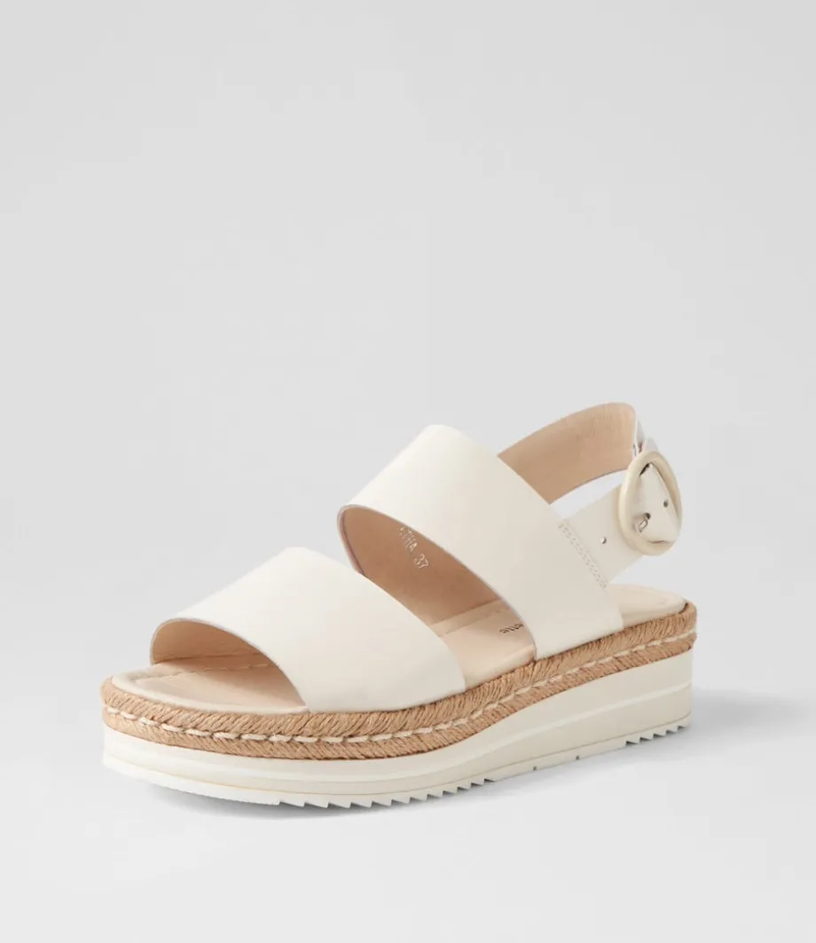 Atha Ivory Patent Leather Espadrilles<DJANGO & JULIETTE Store