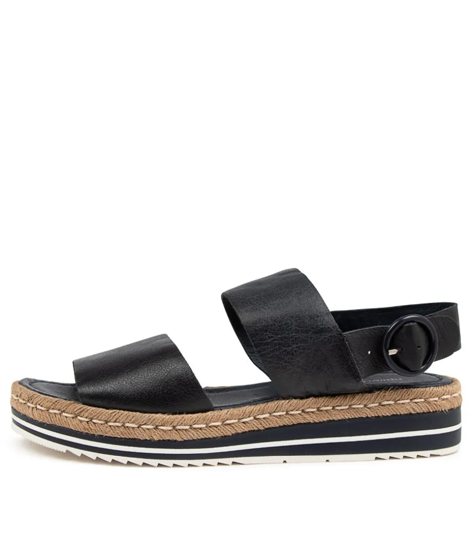 Atha Lrg Navy Leather<DJANGO & JULIETTE New