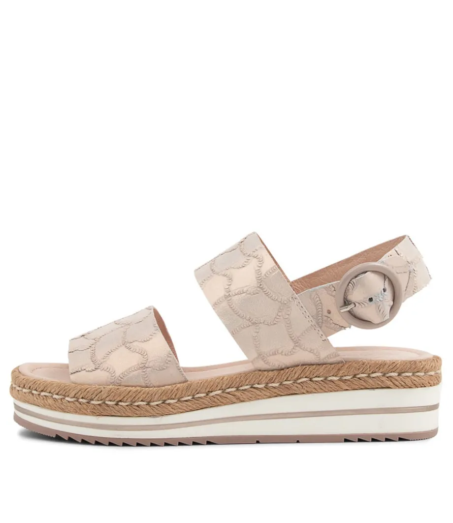 Atha Nude Frill Leather Sandals<DJANGO & JULIETTE Shop