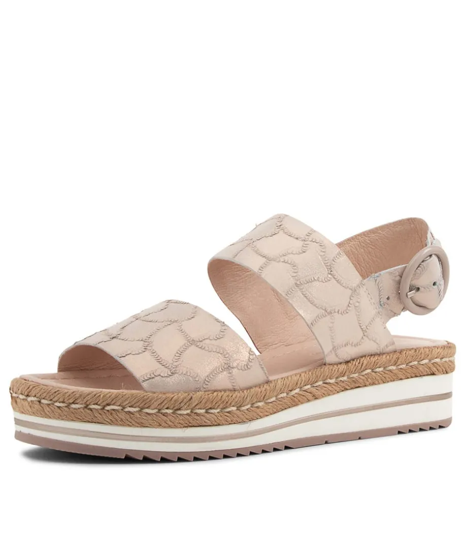 Atha Nude Frill Leather Sandals<DJANGO & JULIETTE Shop