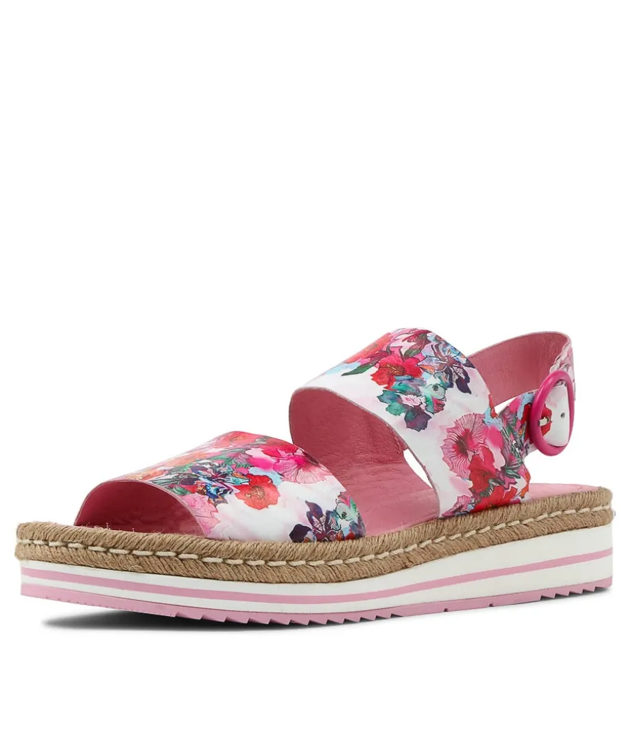 Atha Poppy Print Leather Espadrilles<DJANGO & JULIETTE Hot