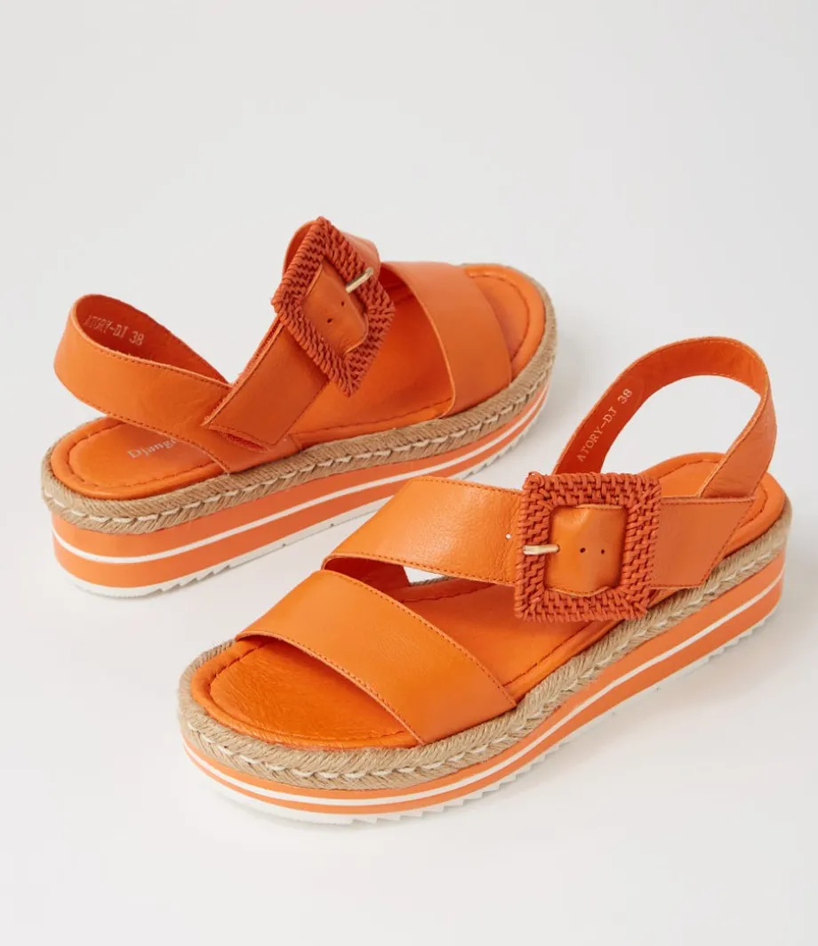 atory_bright_orange_leather_sandals_4.webp Atory Bright Orange Leather Sandals<DJANGO & JULIETTE Store