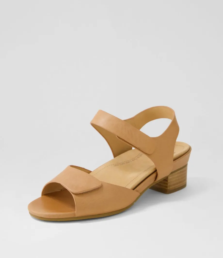 Ava Xw Cappuccino Leather Sandals<ZIERA Fashion
