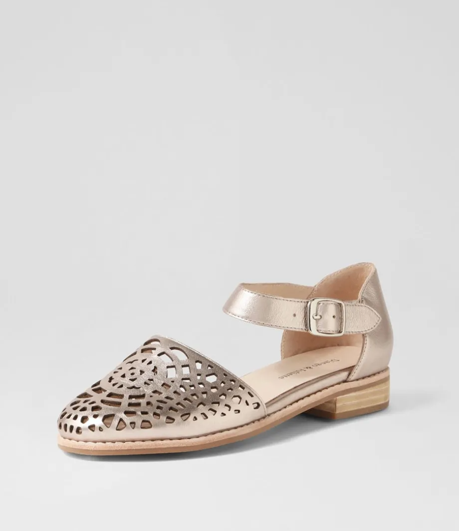 Averate Platino Leather Flat Shoes<DJANGO & JULIETTE Online