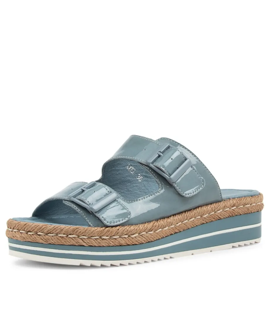 Axel Denim Patent Leather Sandals<DJANGO & JULIETTE Best Sale