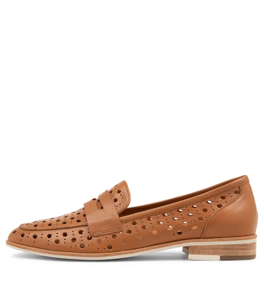 Balder Dark Tan Leather Loafers<DJANGO & JULIETTE Cheap