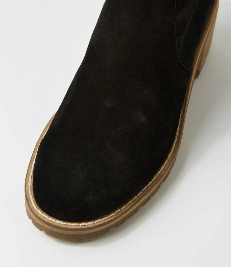 balt_black_natural_heel_suede_knee_high_boots_3.webp Balt Black Natural Heel Suede Knee High Boots<MOLLINI Sale