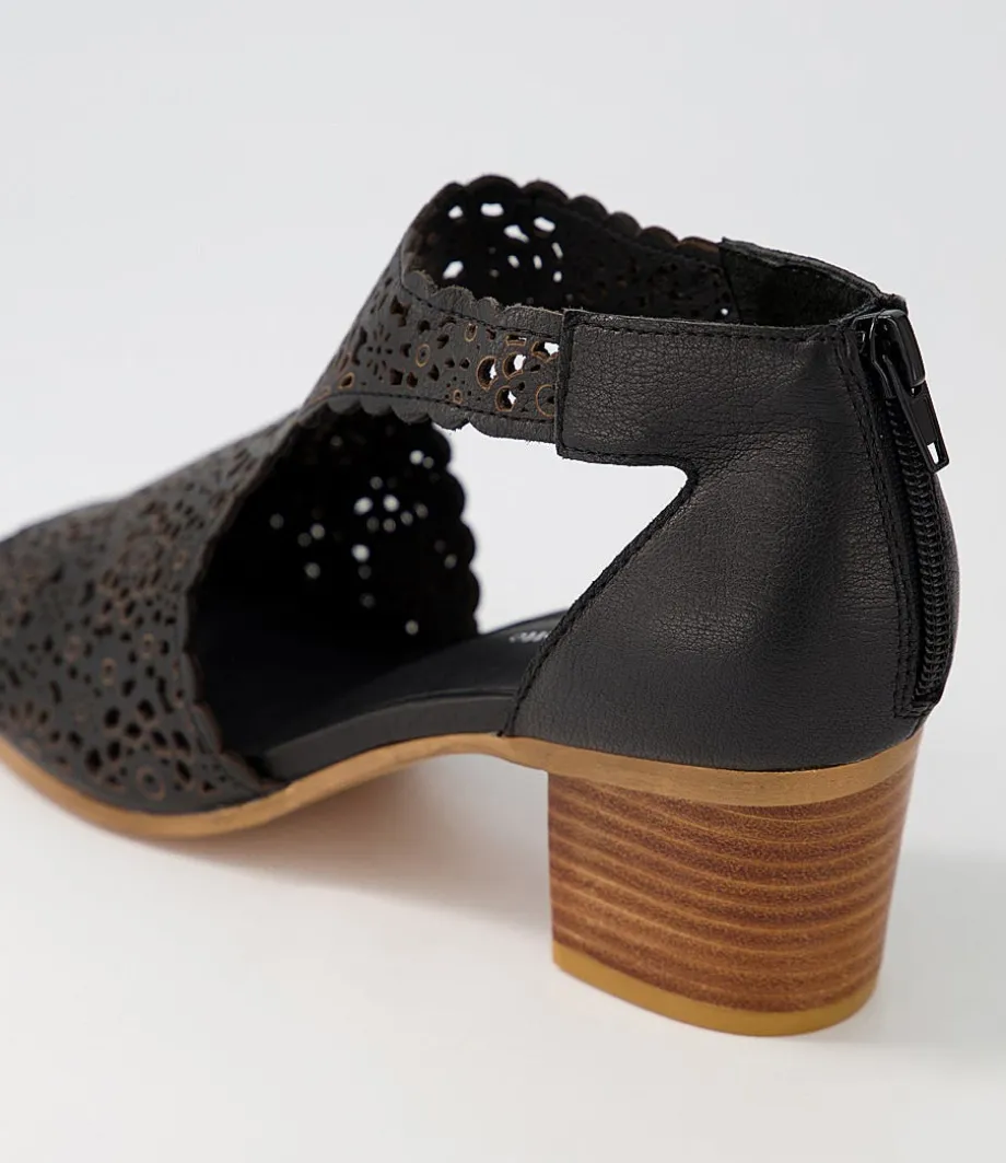 bames_black_natural_heel_leather_sandals_4.webp Bames Black Natural Heel Leather Sandals<DJANGO & JULIETTE Sale