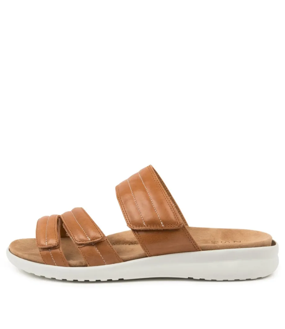 Barbra Xw Tan-White Lea<ZIERA Discount