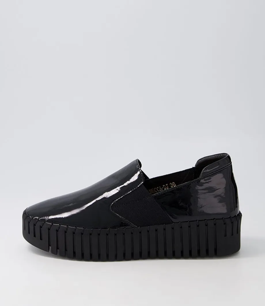 Becca Black Patent Leather Sneakers<DJANGO & JULIETTE Best