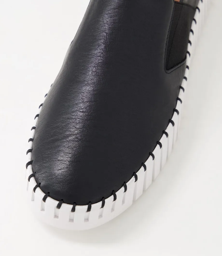 becca_black_white_leather_sneakers_3.webp Becca Black White Leather Sneakers<DJANGO & JULIETTE Hot