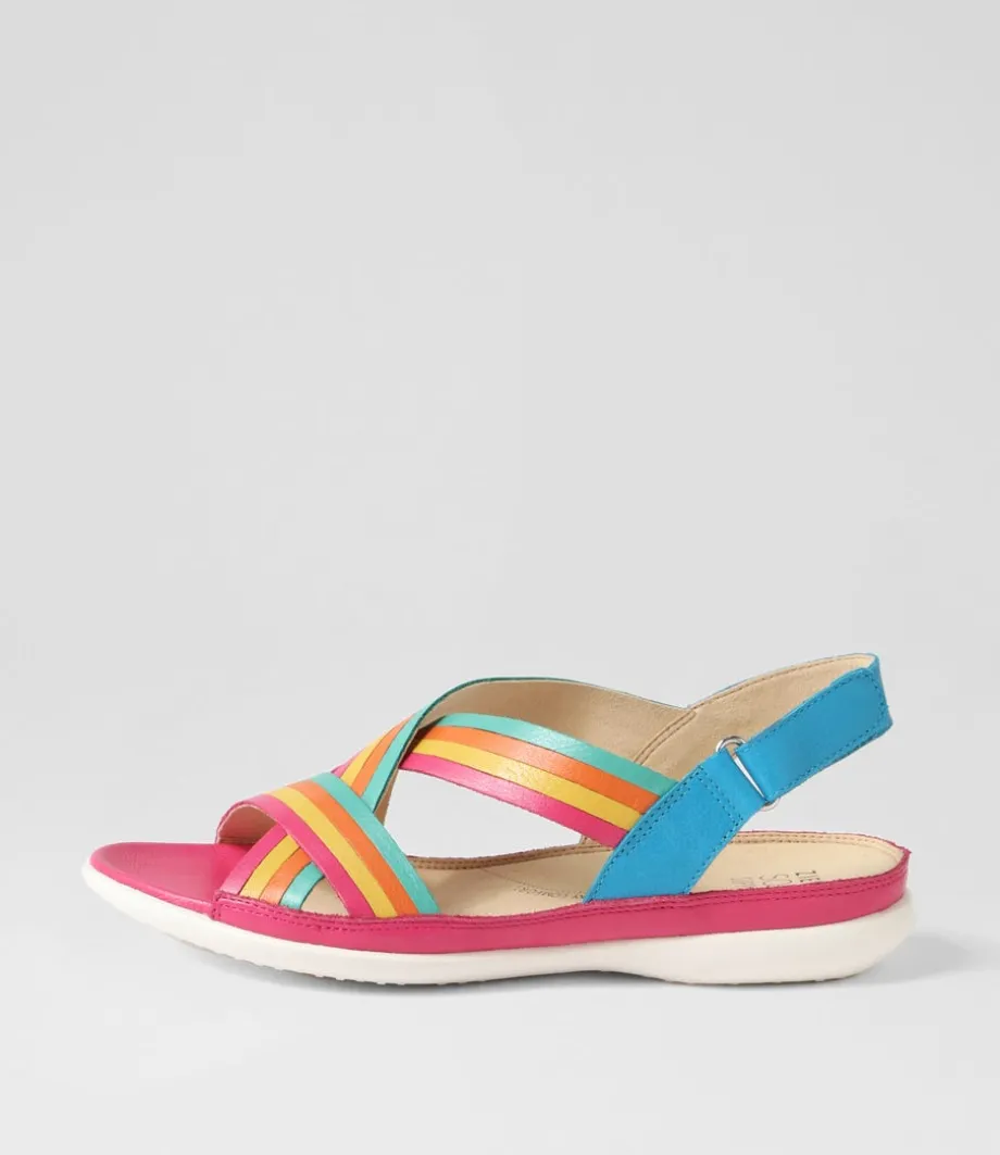 Bellmont W Bright Multi Leather Sandals<ZIERA Cheap