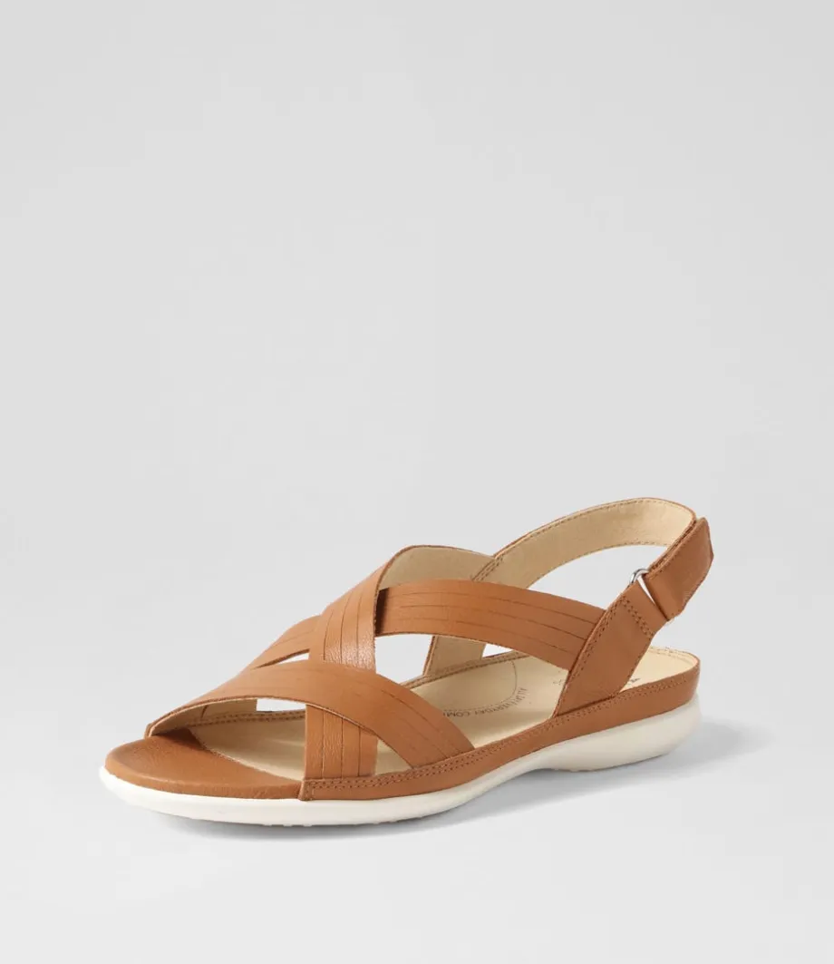 Bellmont W Dark Tan Leather Sandals<ZIERA Online