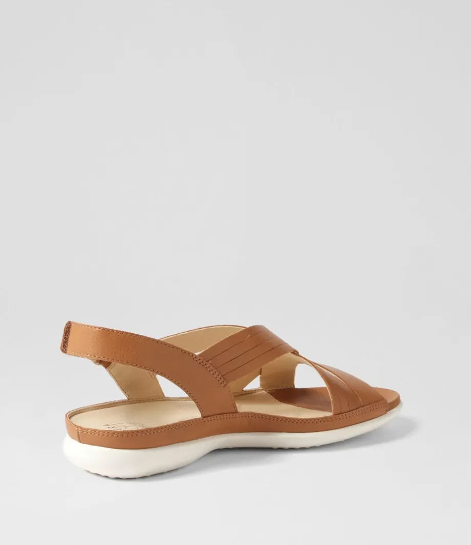bellmont_w_dark_tan_leather_sandals_2.webp Bellmont W Dark Tan Leather Sandals<ZIERA Online