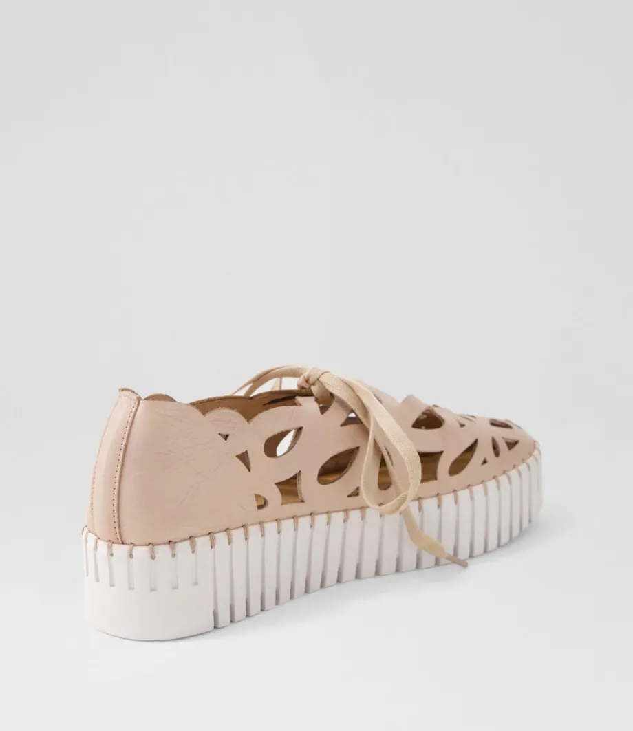 bello_rose_white_leather_sneakers_2.webp Bello Rose White Leather Sneakers<DJANGO & JULIETTE Discount