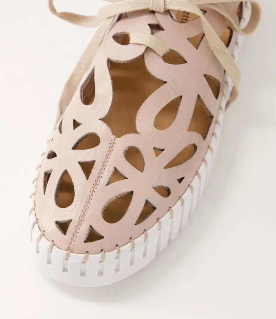 bello_rose_white_leather_sneakers_3.webp Bello Rose White Leather Sneakers<DJANGO & JULIETTE Discount