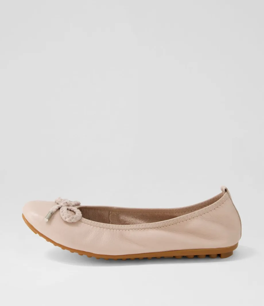 Beyond Rose Leather Ballet Flats<DJANGO & JULIETTE New