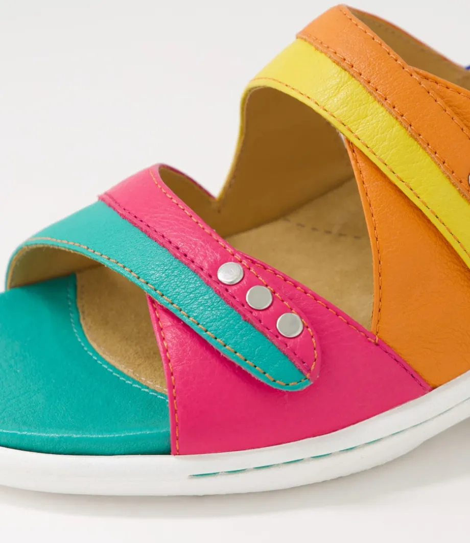 bizzy_w_bright_multi_leather_sandals_4.webp Bizzy W Bright Multi Leather Sandals<ZIERA Best
