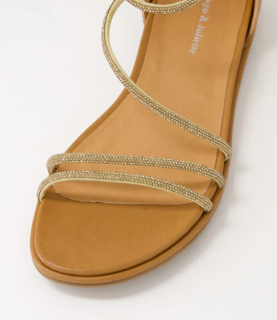 bonn_tan_jewel_fabric_leather_sandals_3.webp Bonn Tan Jewel Fabric Leather Sandals<DJANGO & JULIETTE Best Sale