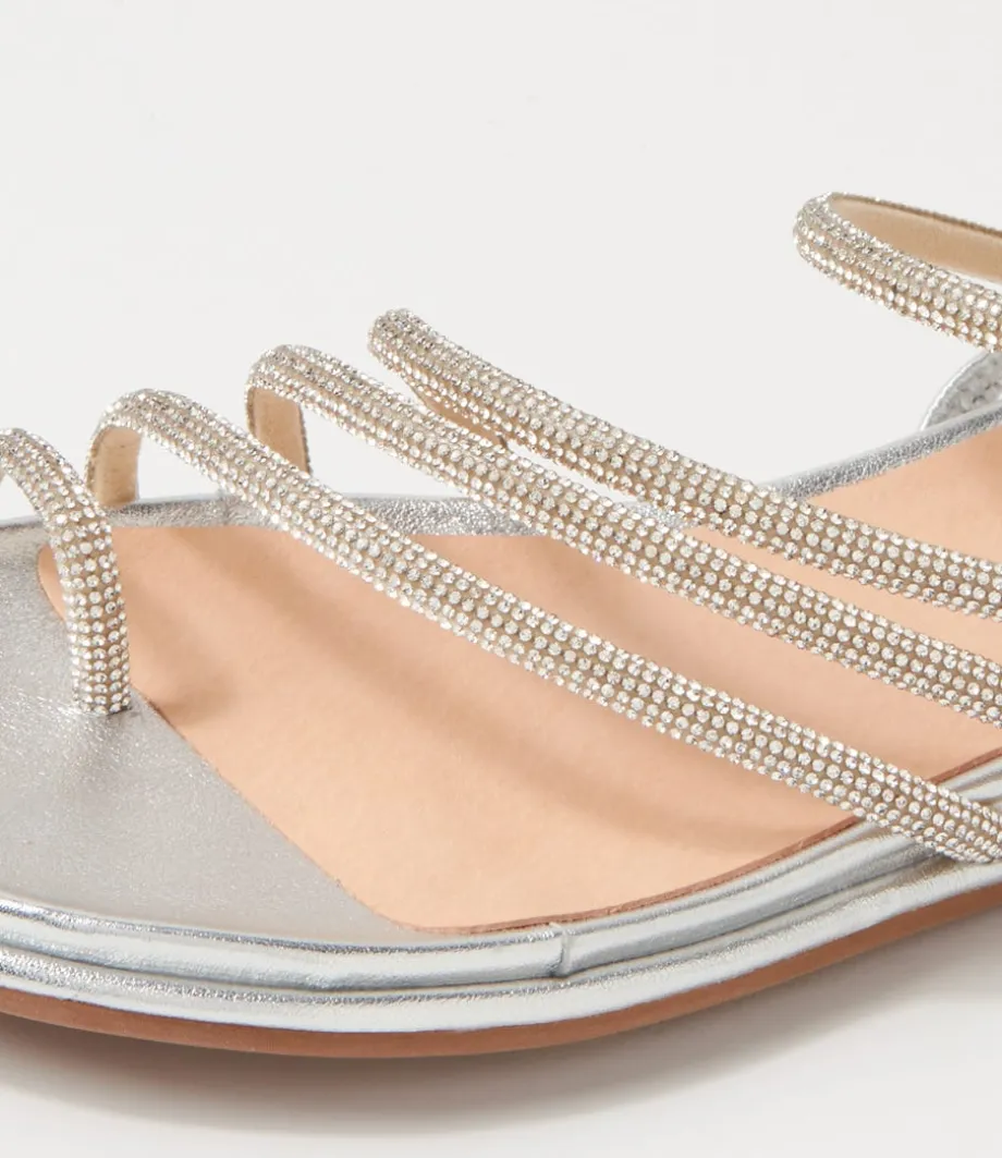 boota_silver_jewel_fabric_sandals_4.webp Boota Silver Jewel Fabric Sandals<DJANGO & JULIETTE New