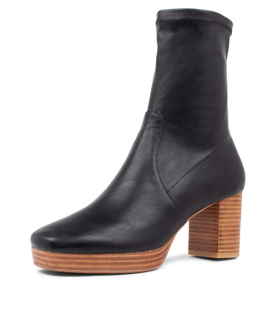Brave Black Stretch Ankle Boots<MOLLINI Shop