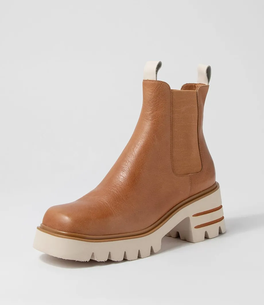 Breda Tan Vanilla Box Leather Chelsea Boots<DJANGO & JULIETTE Outlet