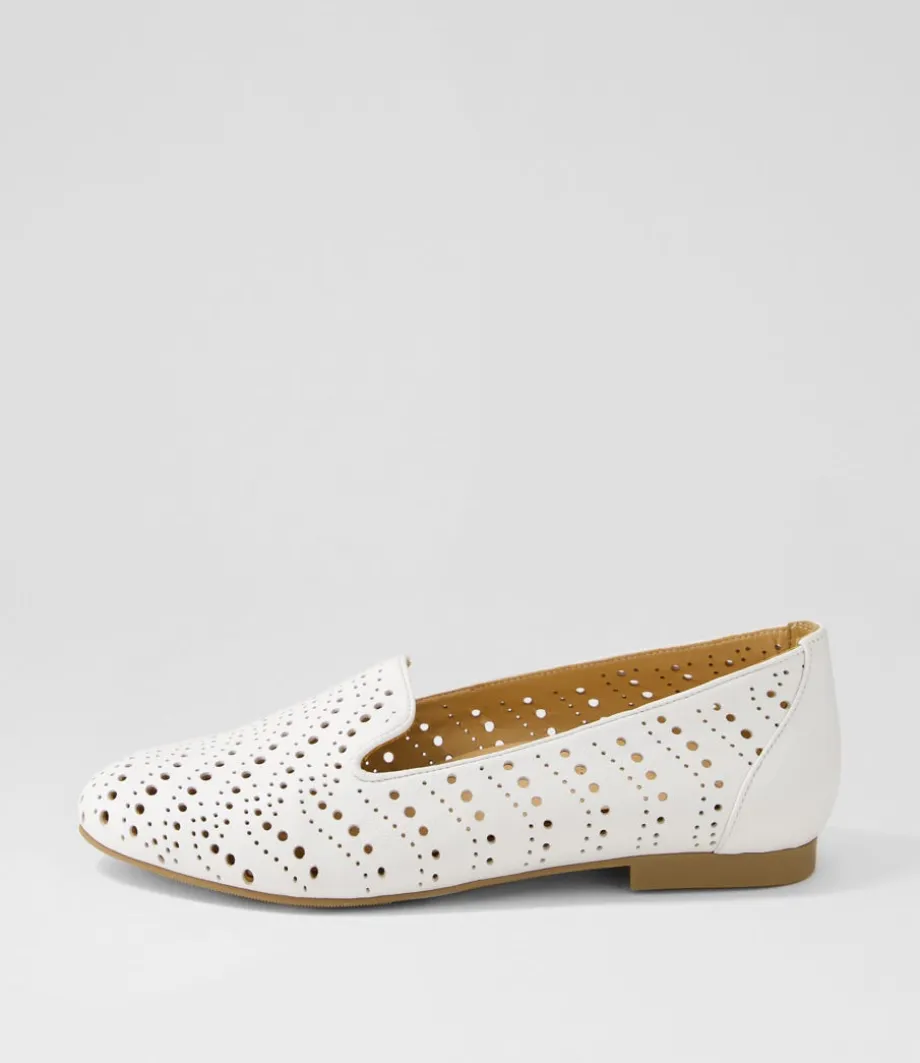 Calbert Xf White Leather Loafers<ZIERA Discount