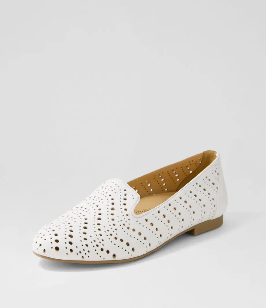 Calbert Xf White Leather Loafers<ZIERA Discount