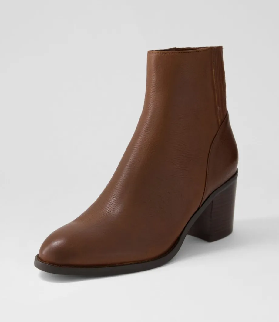 Calley Dark Brown Leather Chelsea Boots<MOLLINI Best Sale