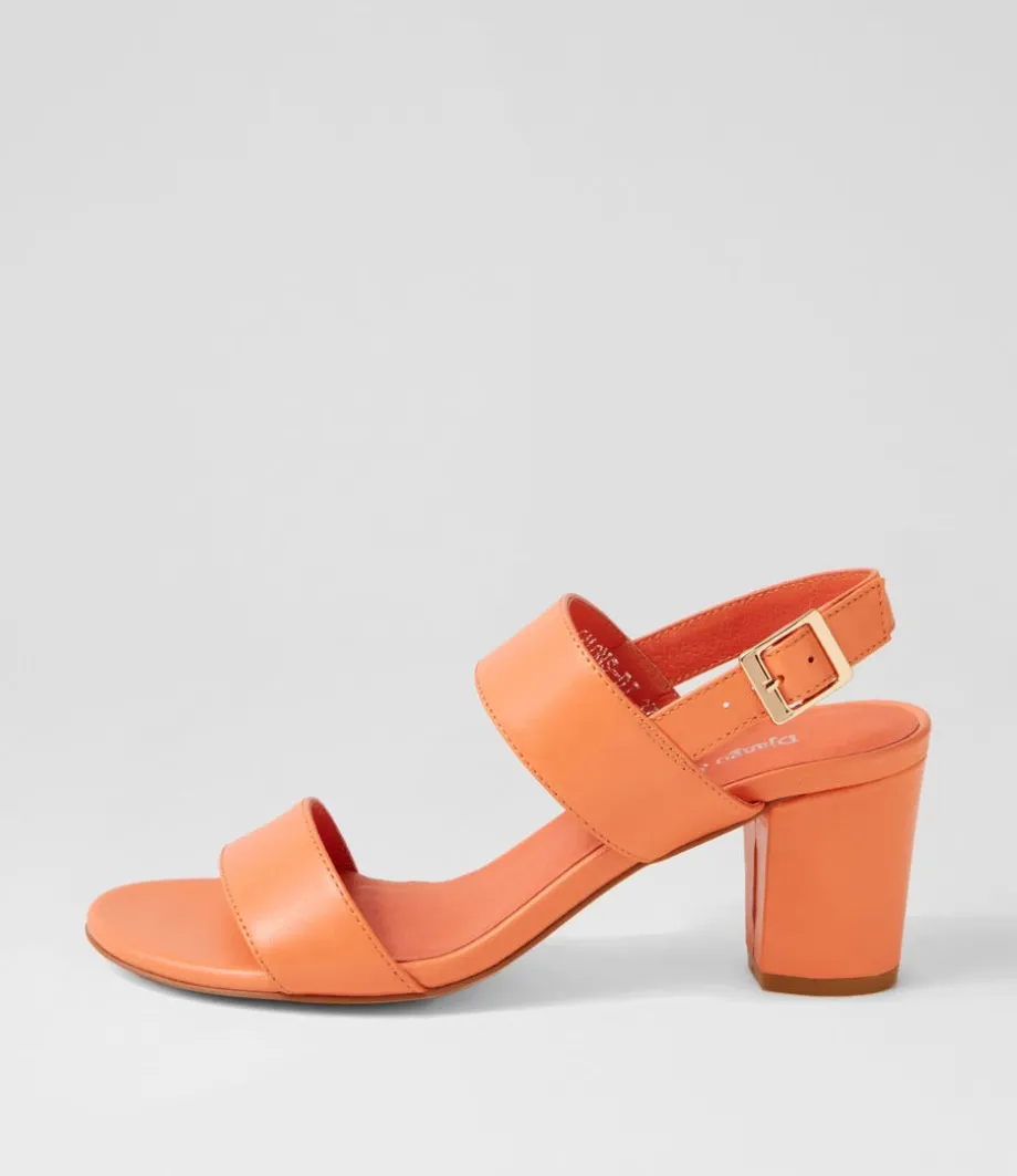 Calons Cantaloupe Leather Sandals<DJANGO & JULIETTE Hot