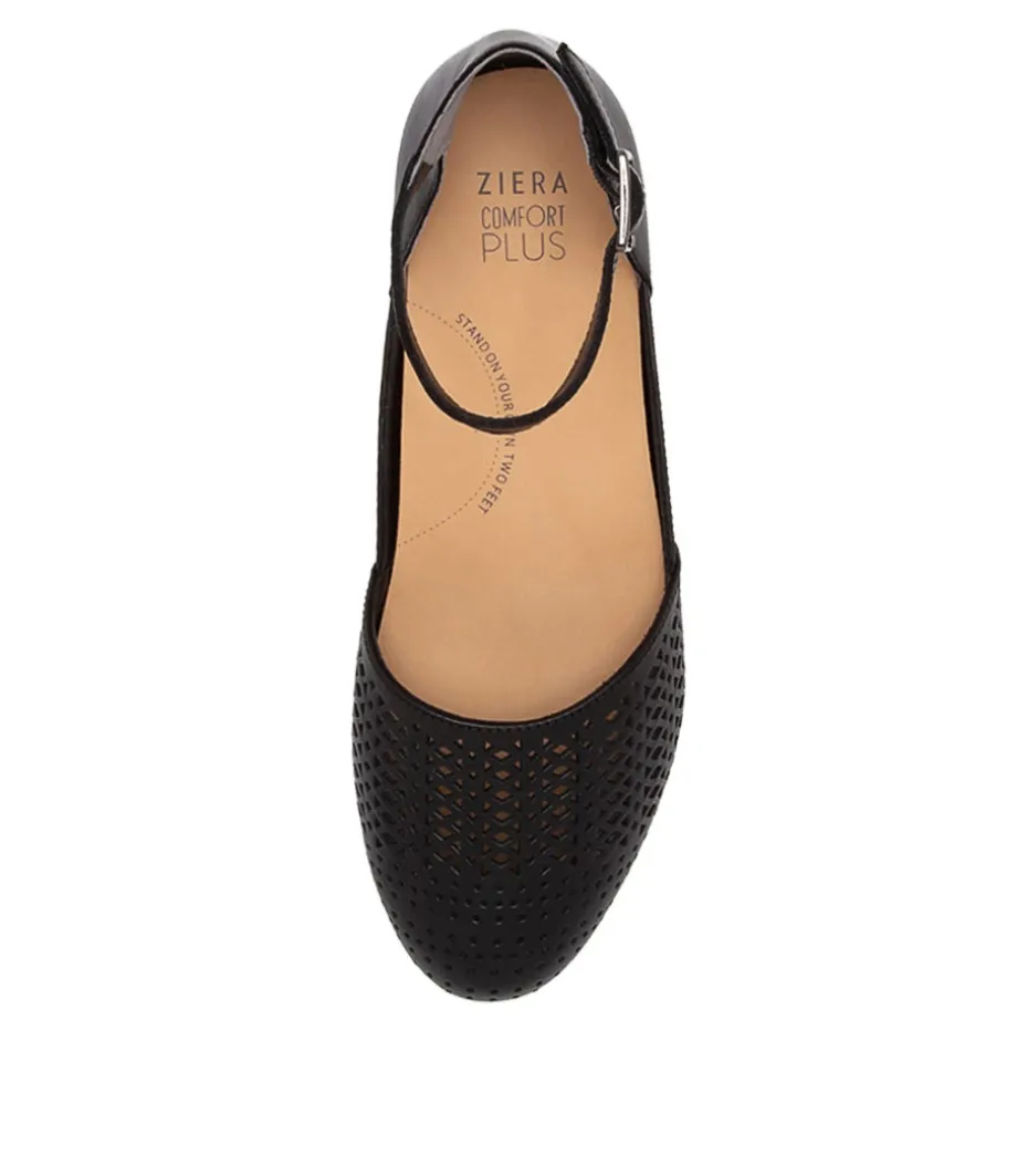 camay_xf_black_leather_flat_shoes_4.webp Camay Xf Black Leather Flat Shoes<ZIERA Shop