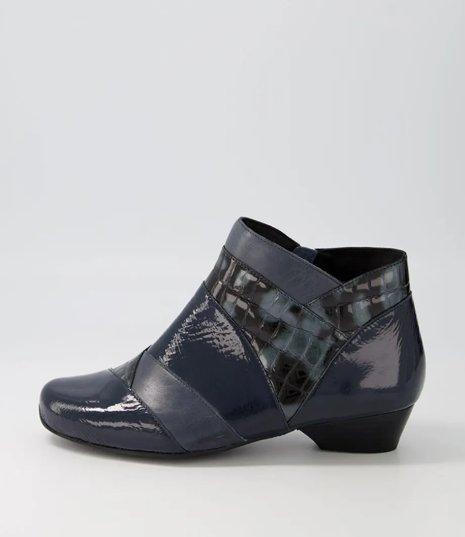 Canton Xw Navy Mix Ankle Boots<ZIERA Cheap