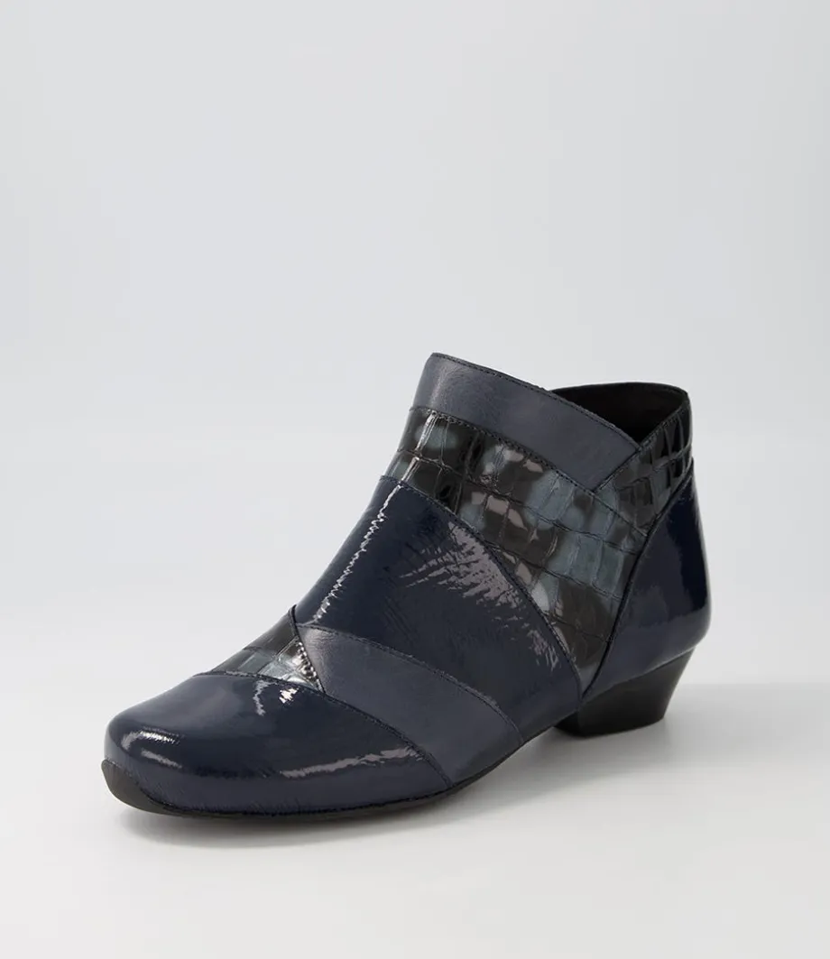 Canton Xw Navy Mix Ankle Boots<ZIERA Cheap