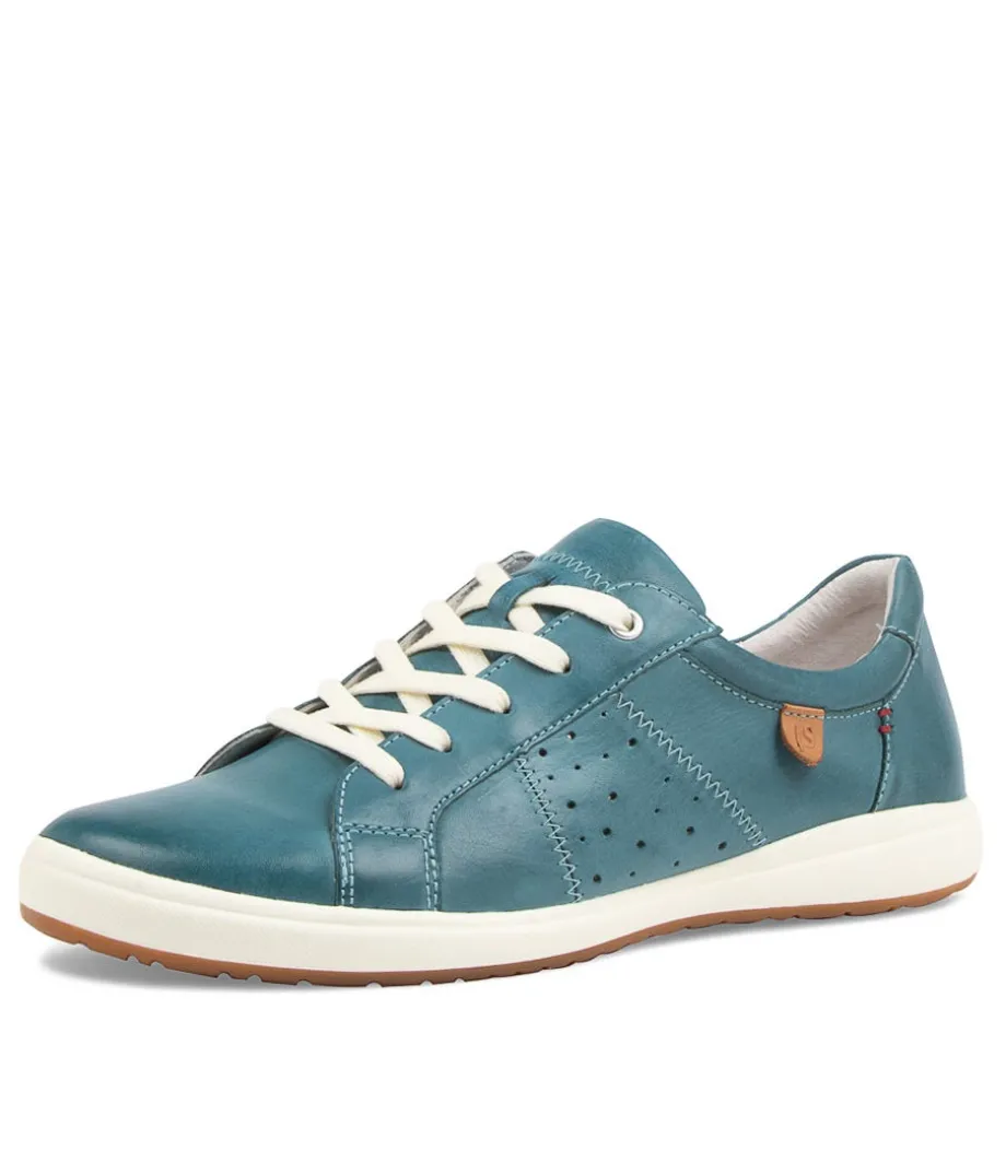 Caren 01 Azur Leather Sneakers<JOSEF SEIBEL New