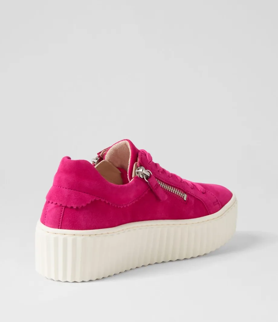 carmelia_pink_suede_sneakers_2.webp Carmelia Pink Suede Sneakers<GABOR Best