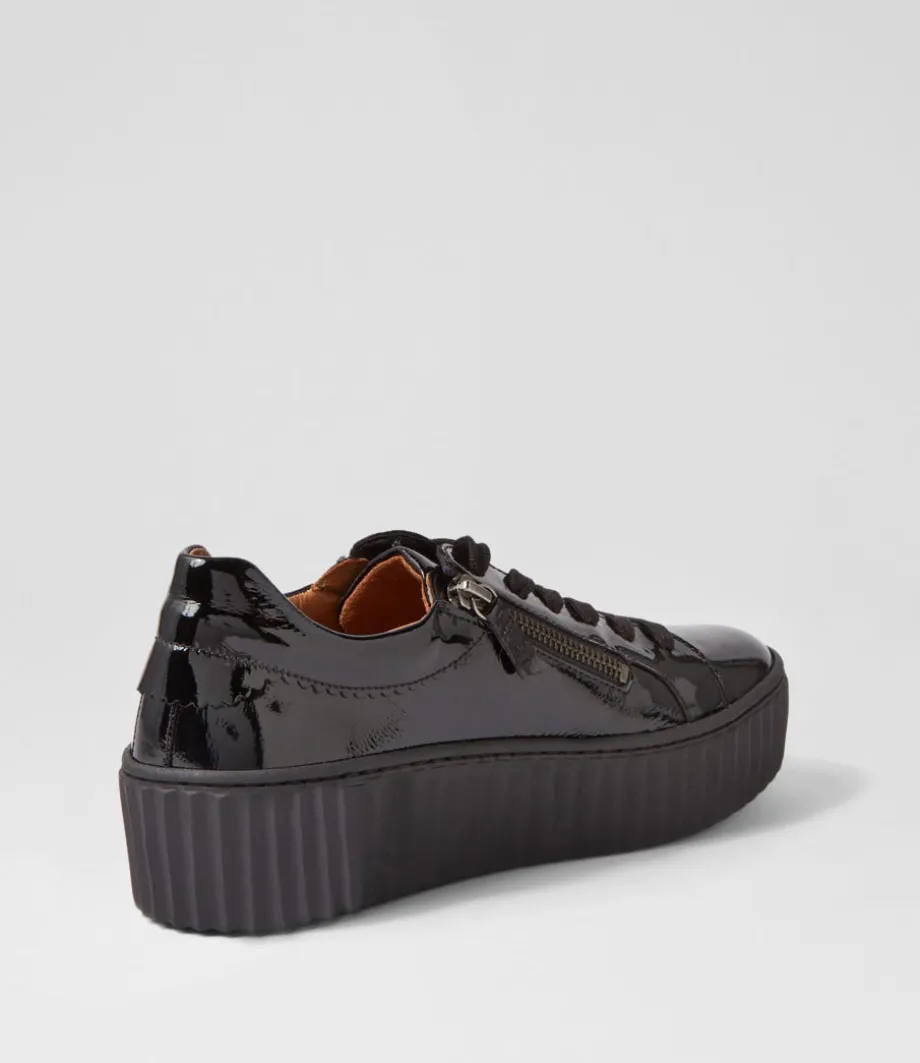 carmelia_schwarz_patent_leather_sneakers_2.webp Carmelia Schwarz Patent Leather Sneakers<GABOR Store