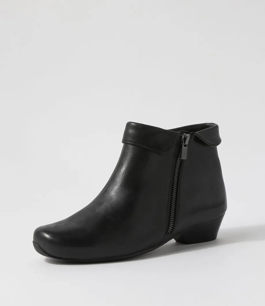 Cathal Xw Black Leather Ankle Boots<ZIERA Discount