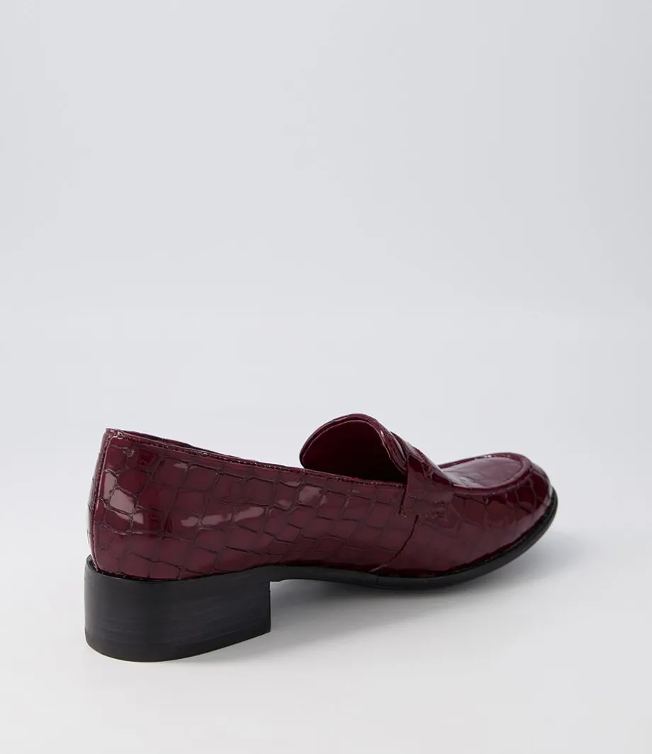 cathi_claret_patent_croc_heels_2.webp Cathi Claret Patent Croc Heels<DJANGO & JULIETTE Discount