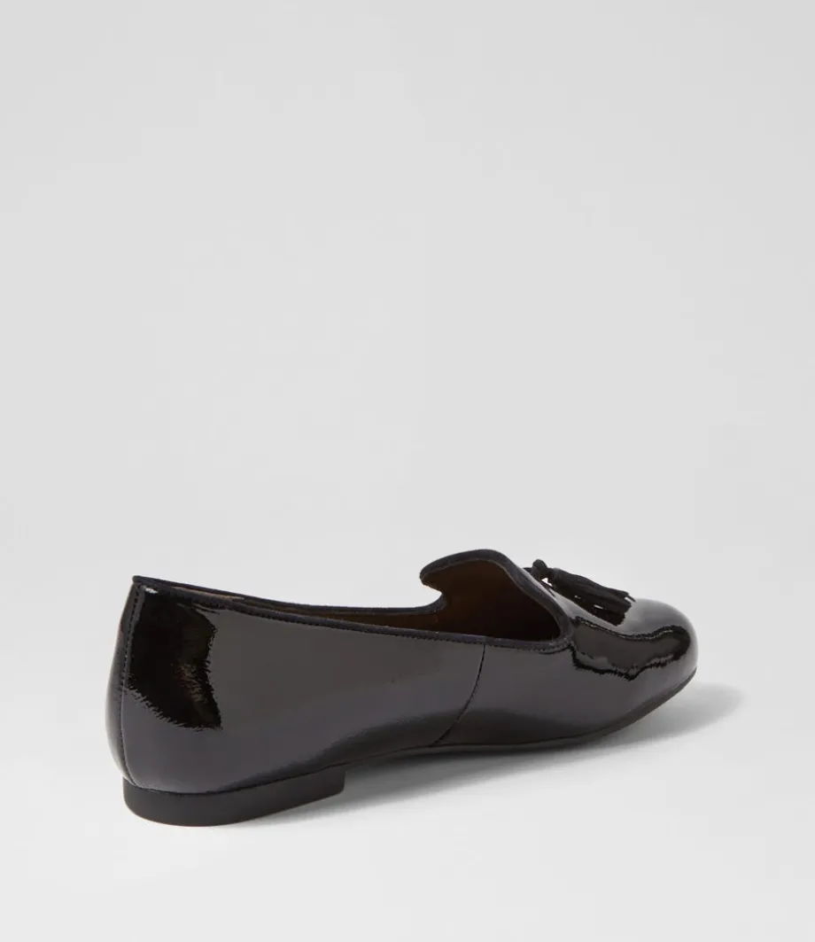 charter_xf_black_patent_mix_flat_shoes_2.webp Charter Xf Black Patent Mix Flat Shoes<ZIERA Flash Sale