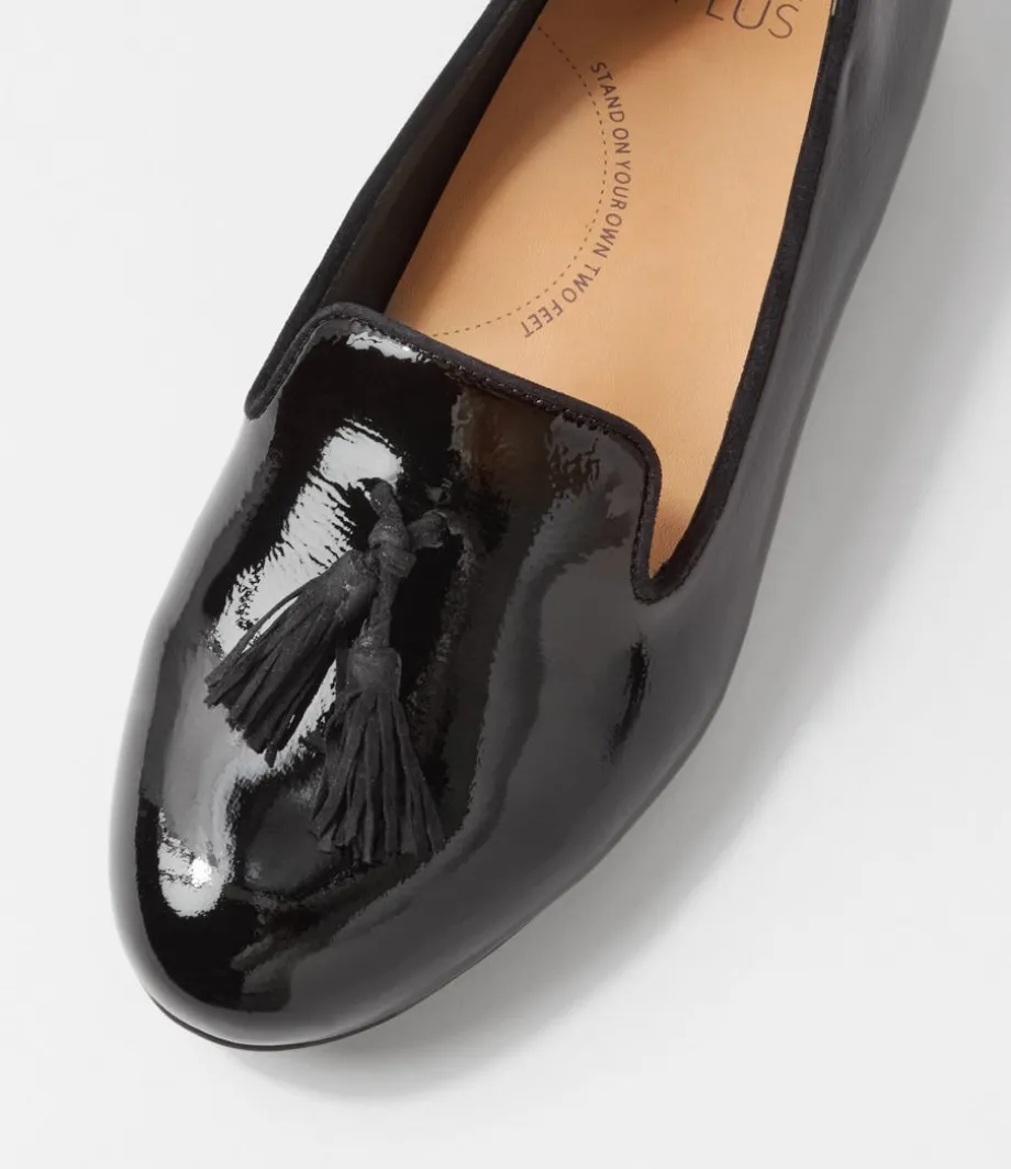 charter_xf_black_patent_mix_flat_shoes_3.webp Charter Xf Black Patent Mix Flat Shoes<ZIERA Flash Sale